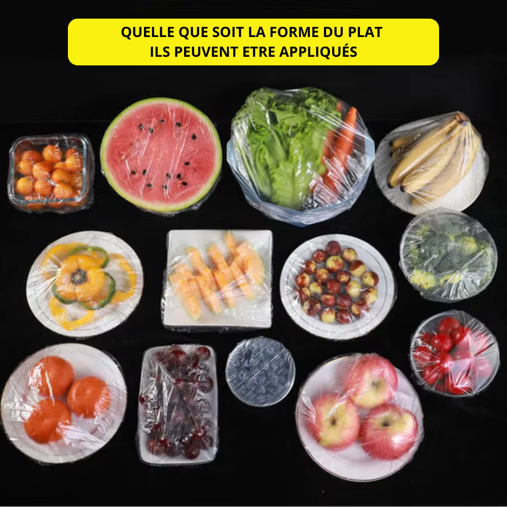 Lot de 150 Films Alimentaires Extensibles et Réutilisables