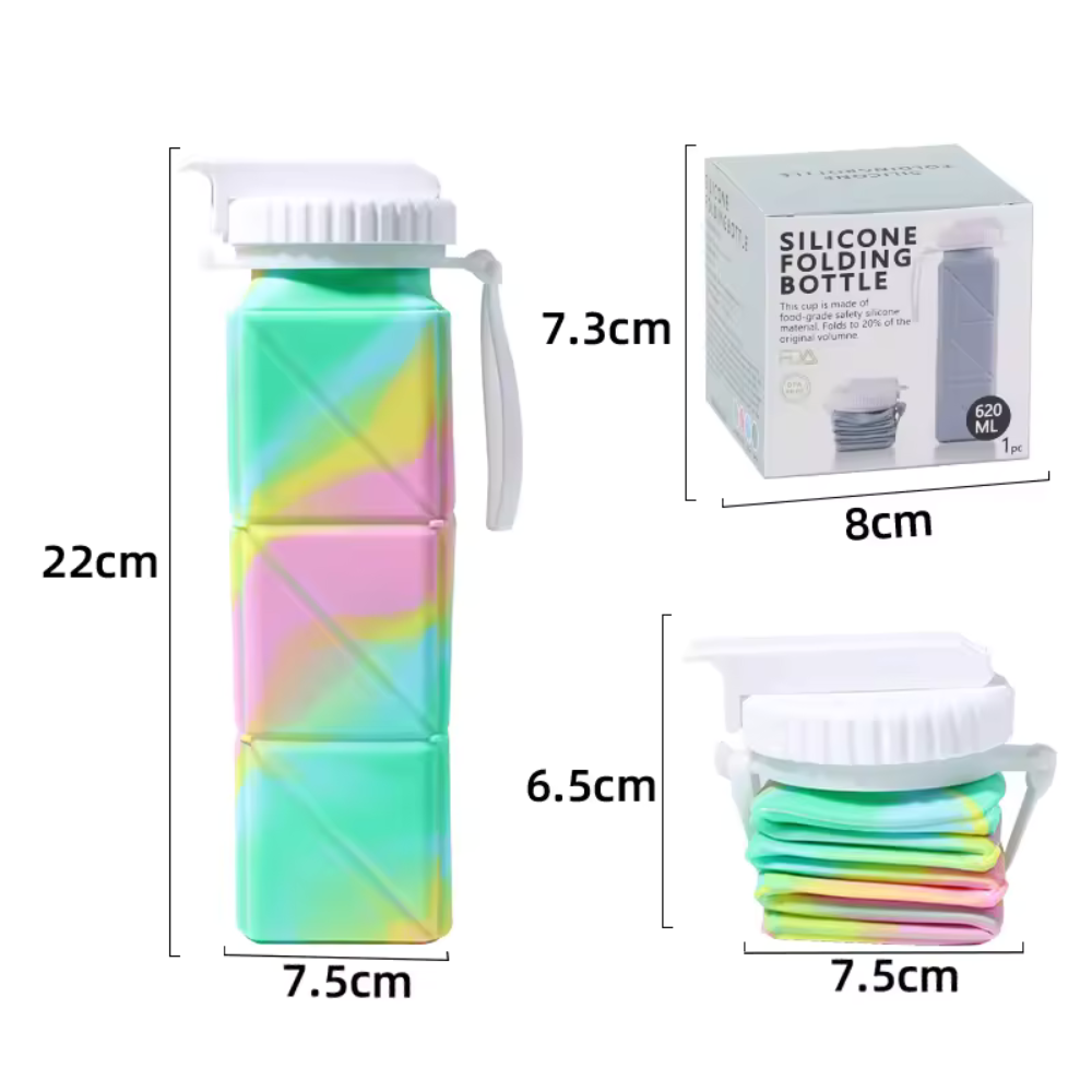 Gourde en Silicone Pliable