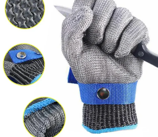 Gants Anti-Coupure Acier Inox