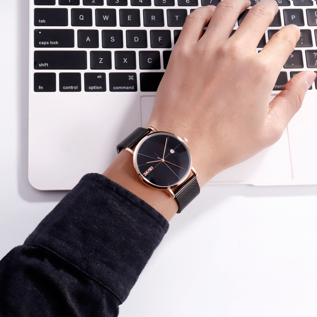 MONTRE EN MAILLE +COFFRET GRATUIT (GARANTIE 3MOIS)