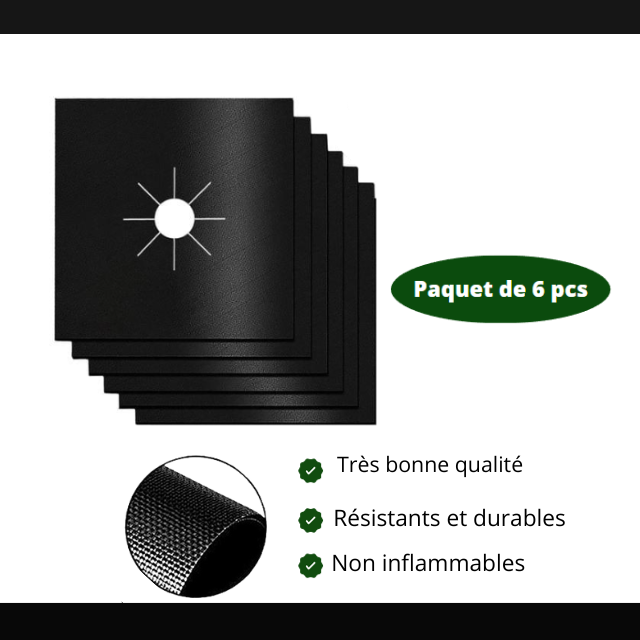 Couvertures Protèges Gazinière Lavables et Réutilisables (Paquet de 5)