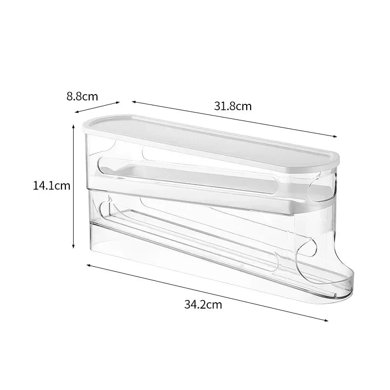 Distributeur Automatique d'Oeufs Double Étage pour Réfrigérateur