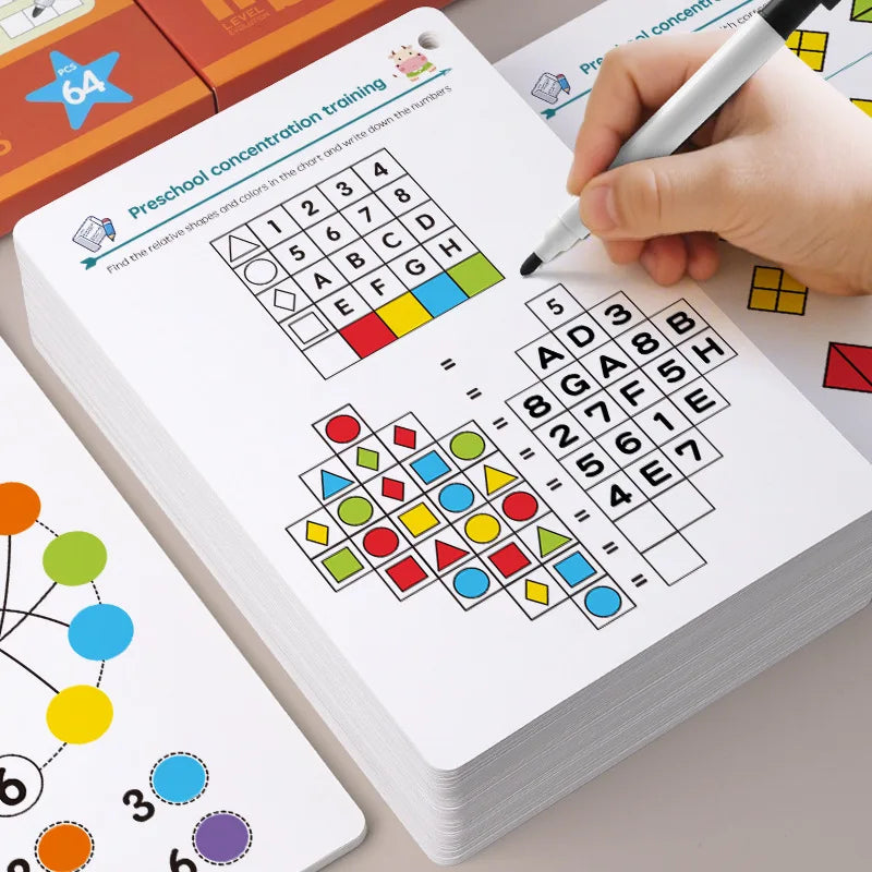 Cahier Magique d'Entraînement au Tracé et Écriture Réutilisable