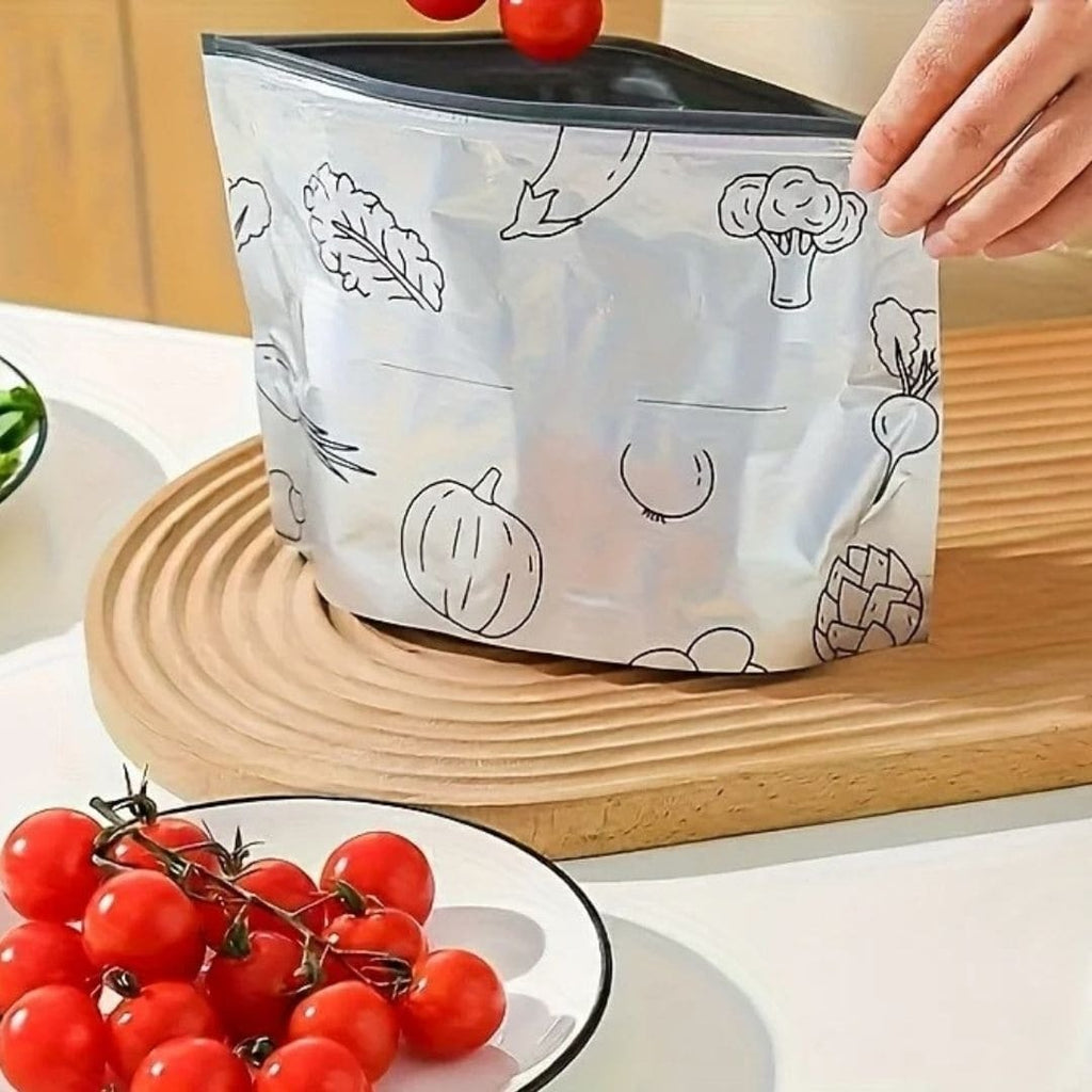 Sacs de Conservation Alimentaire_ Lavable et Réutilisable
