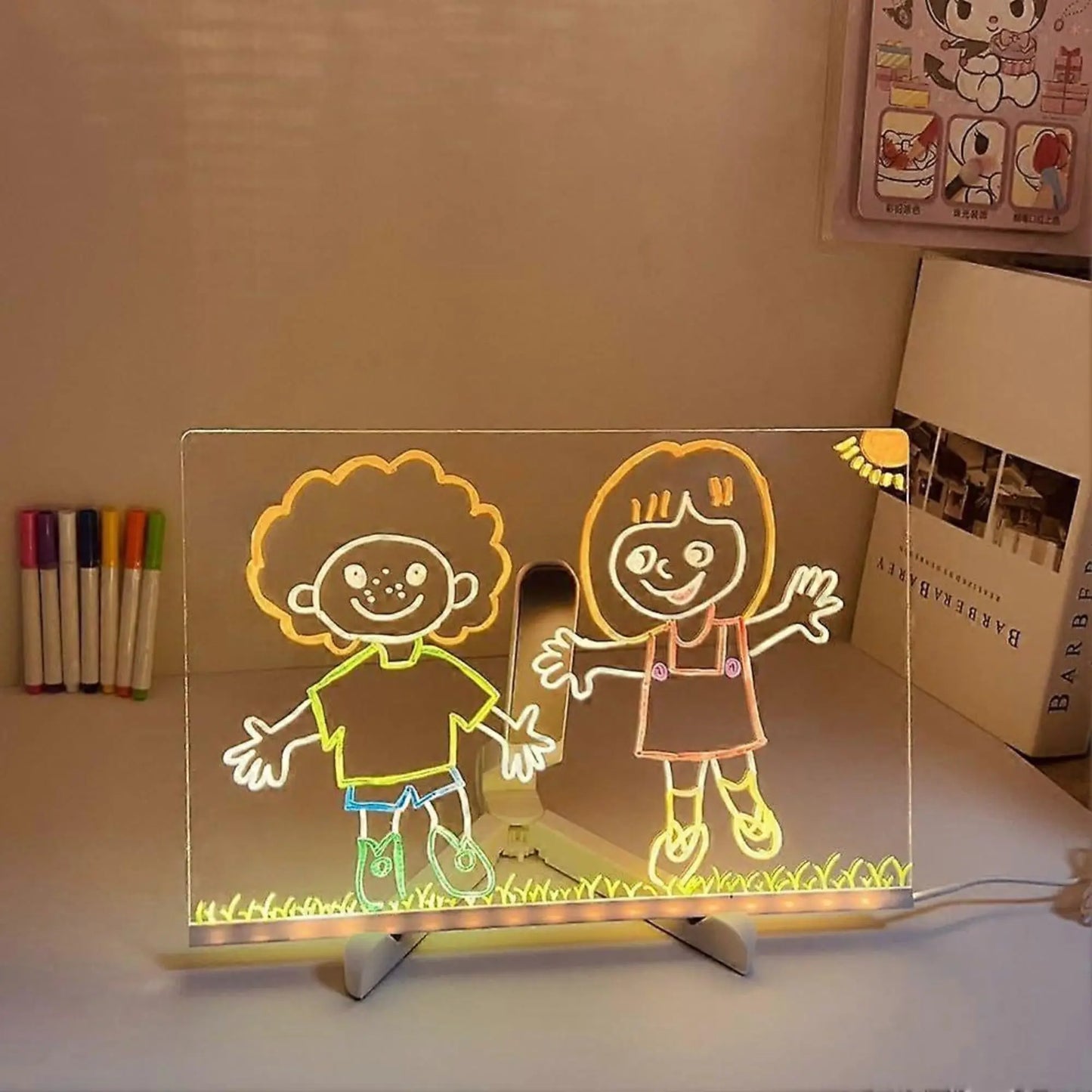 Tableau de Dessin Lumineux Magique et Effacable