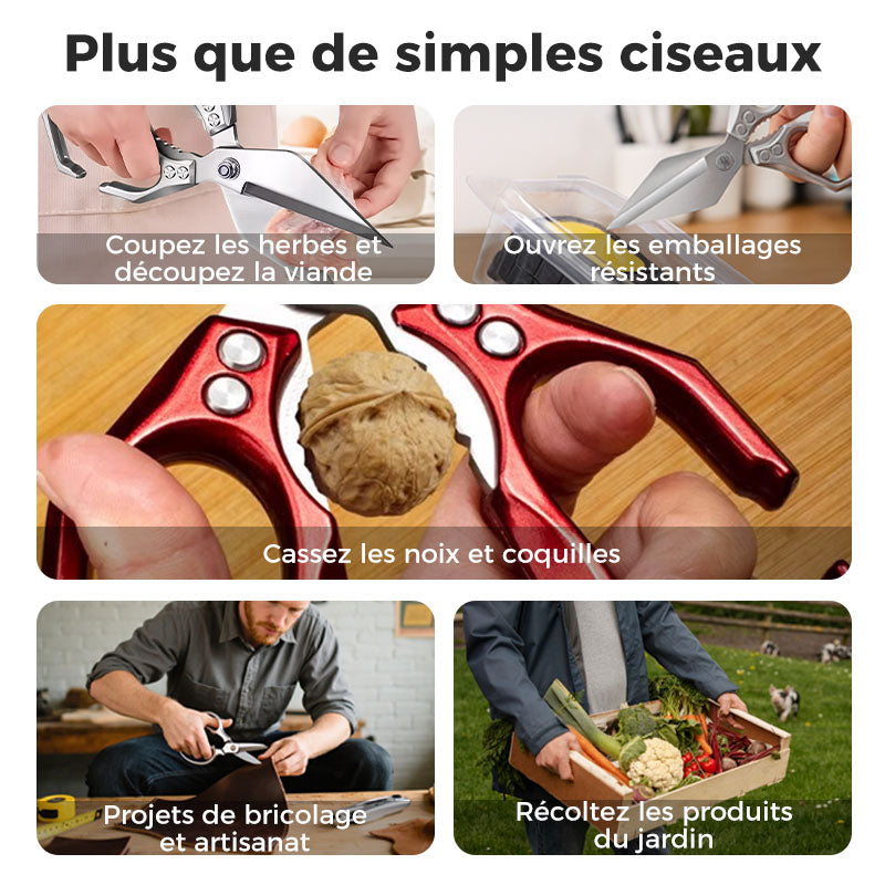 Ciseaux de Cuisine Ultra-Résistants