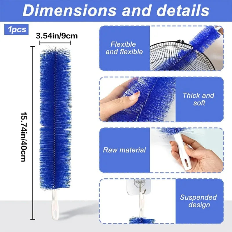 Brosse de Nettoyage Flexible Multifonctionnelle pour Ventilateurs et Stores