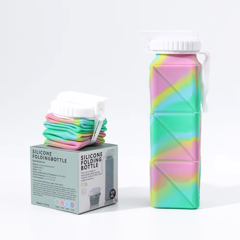 Gourde en Silicone Pliable