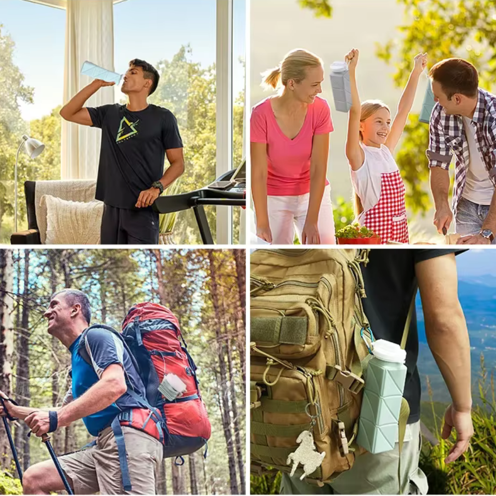 Gourde en Silicone Pliable