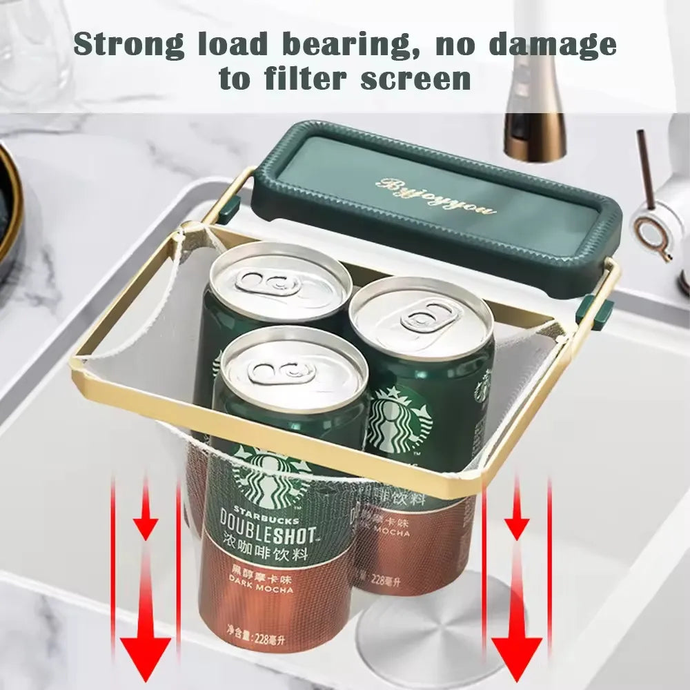 ÉGOUTTOIR MULTIFONCTION EN MAILLE  POUR EVIER