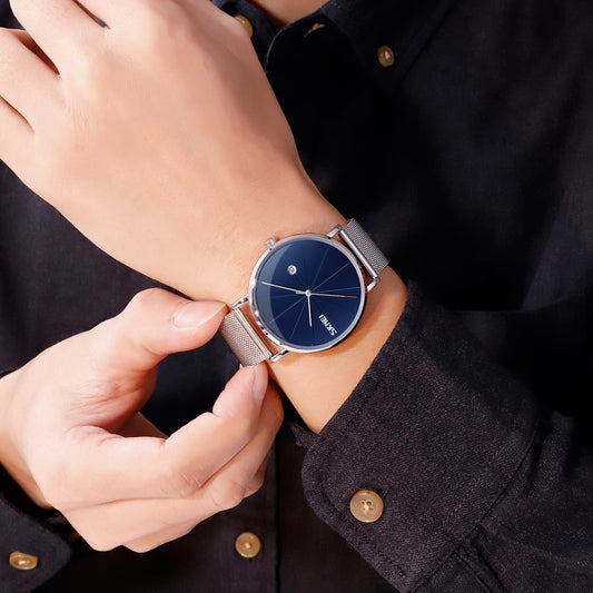 MONTRE EN MAILLE +COFFRET GRATUIT (GARANTIE 3MOIS)
