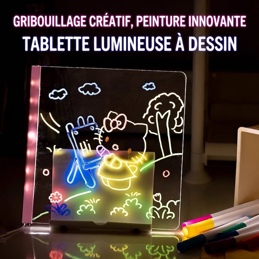 Tableau de Dessin Lumineux Magique et Effacable