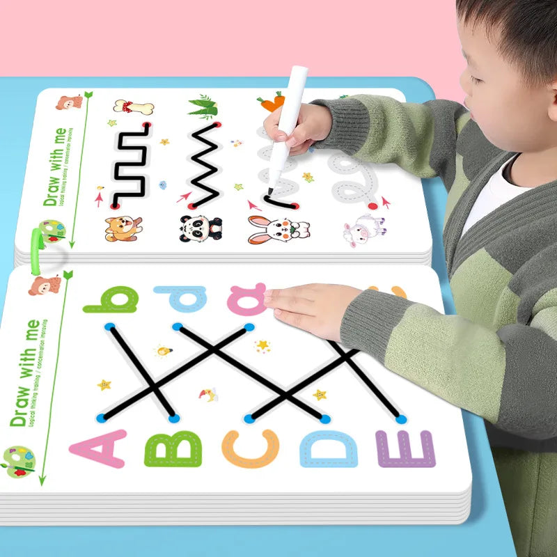 Cahier Magique d'Entraînement au Graphisme et à l'Écriture pour Enfants