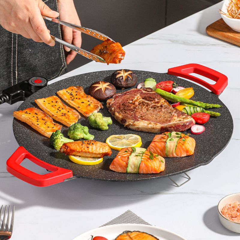 Poele de Grillade Électrique Antiadhésive Haute Performance