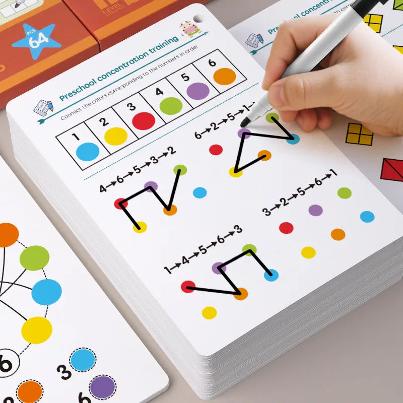 Cahier Magique d'Entraînement au Tracé et Écriture Réutilisable