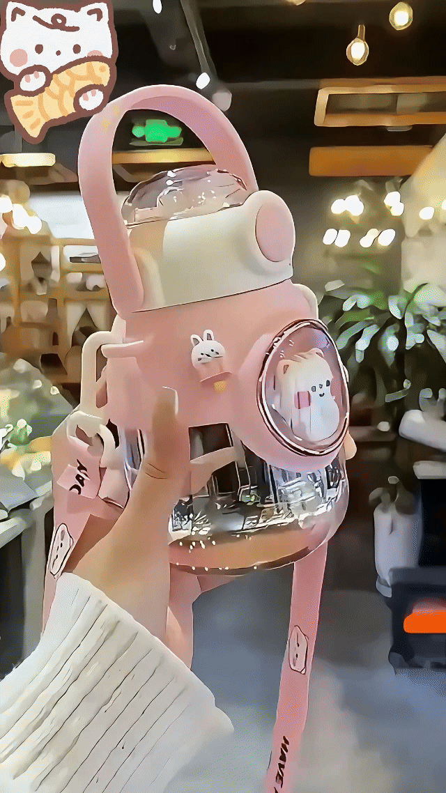 🌸 Gourde Enfant 3D Décorée – Design Mignon et Pratique 🌸