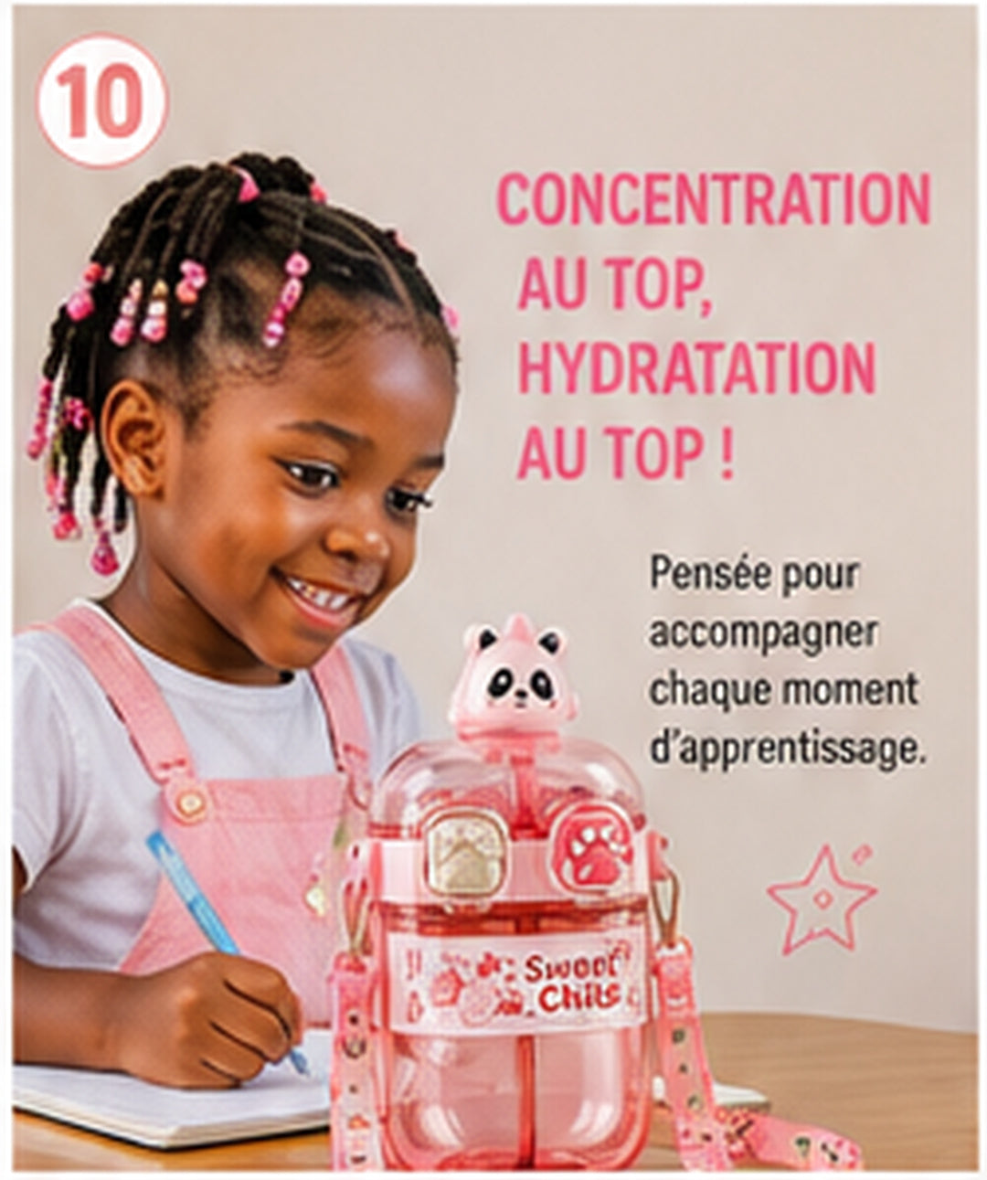 Magnifique Gourde Enfant – La Compagne Idéale de la Rentrée