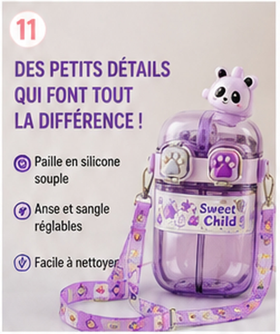Magnifique Gourde Enfant – La Compagne Idéale de la Rentrée