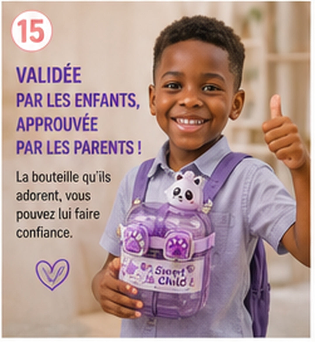 Magnifique Gourde Enfant – La Compagne Idéale de la Rentrée