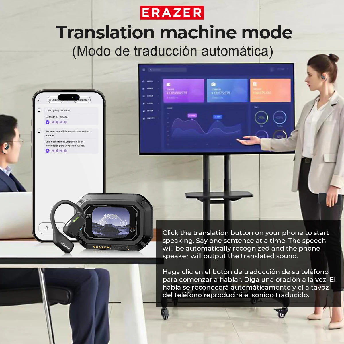 ERAZER XP Oreillettes Sans Fil Confort Voyage