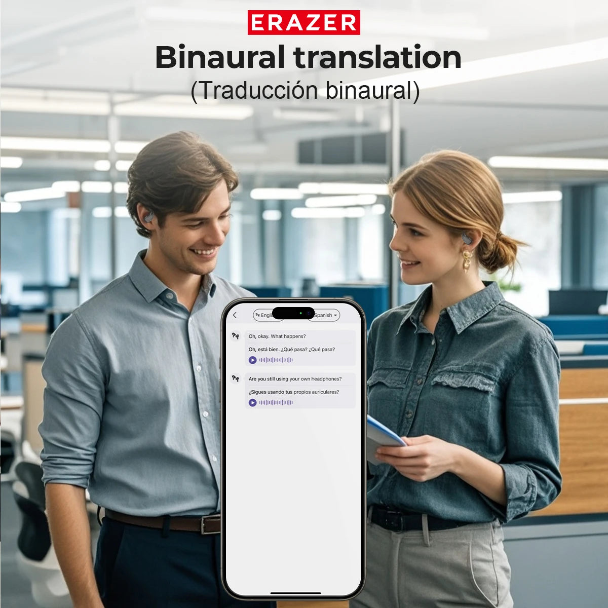 ERAZER XP Oreillettes Sans Fil Confort Voyage