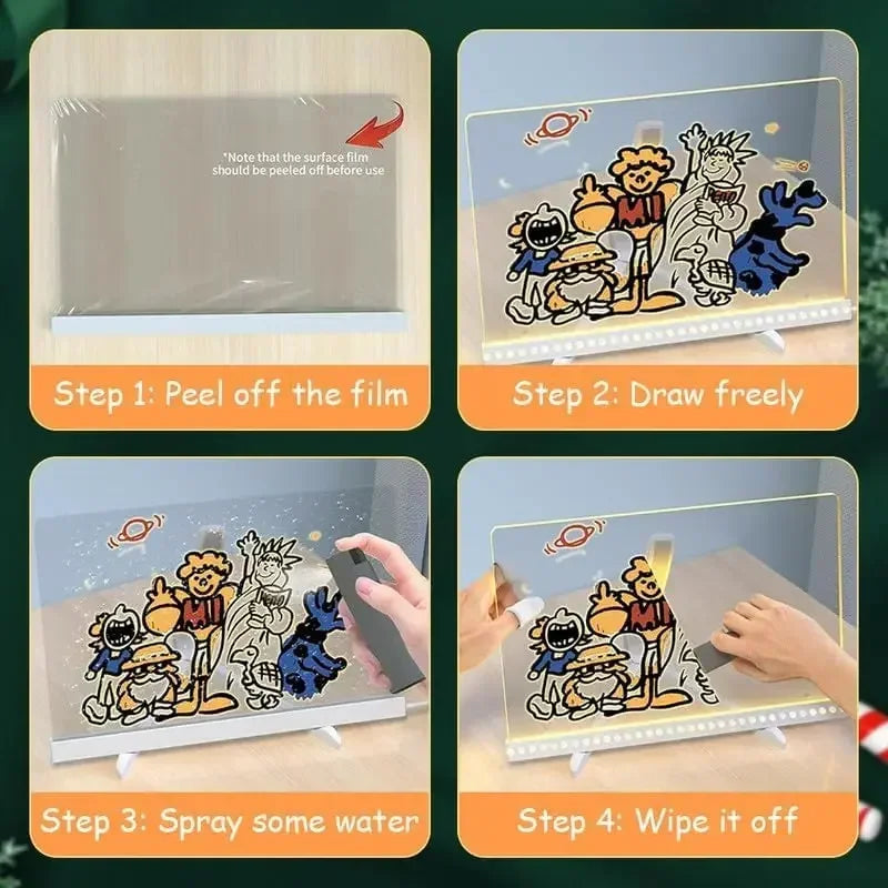 Tableau de Dessin Magique _ Lumineux _ Effaçable